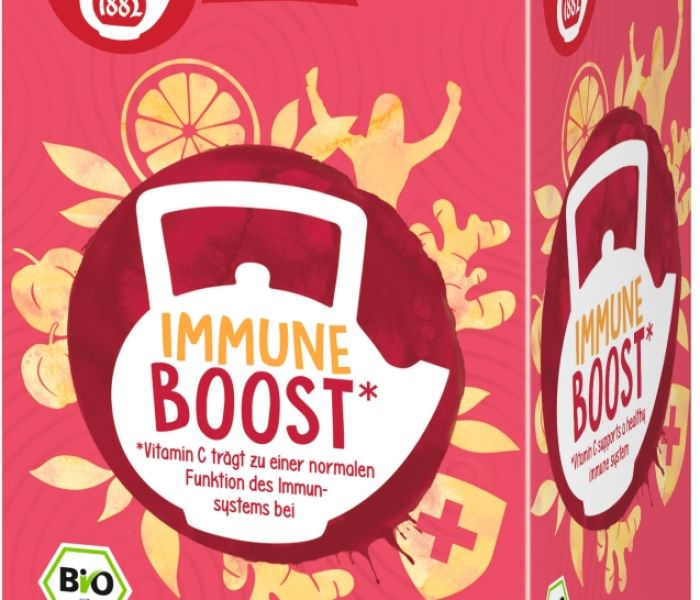 Gesunde Unterstützung für die kalte Jahreszeit: TEEKANNE ORGANICS Immune Boost (Foto: TEEKANNE)